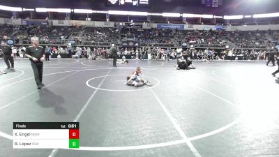 55 lbs Final - Xavier Engel, Nebraska Wrestling Training Center (NWTC)/Sunkist Kids vs Braydon Lopez, Proving Grounds Wrestling