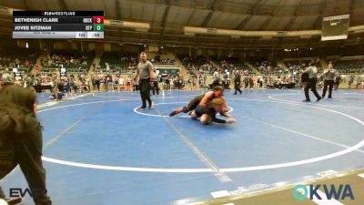 160 lbs Rr Rnd 3 - Bethenigh Clark, Buck Pride Wrestling vs Jovee Sitzman, Tulsa Blue T Panthers