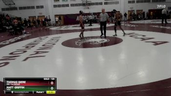 125 lbs Quarterfinal - Thomas Giere, UW - La Crosse vs Matt Griffin, TCNJ