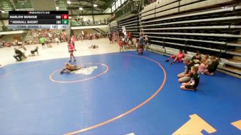 46-51 lbs Cons. Round 1 - Kendall Short, Litchfield Wrestling Club vs Harlow Bushue, Young Warrior WrestlingAcademy