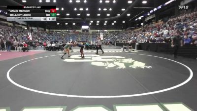 110 lbs Quarterfinal - Delaney Locke, Basehor-Linwood HS vs Angie Mensah, Kansas City - Sumner Academy HS