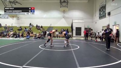 160 lbs 3rd Place Match - Jerzi Tully, Victor Valley College vs Liliana Sarmiento, Cerritos College