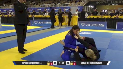 Abigail Allecia Cummings vs Kayleen Faith Escamilla 2026 Pan Jiu Jitsu IBJJF Championship