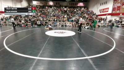 100 lbs 1st Place Match - Riley Meyer, Kemmerer vs Ellie Bouzis, Campbell County