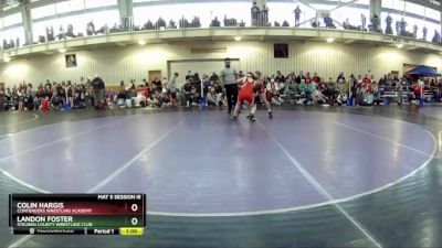 117 lbs Cons. Round 2 - Colin Hargis, Contenders Wrestling Academy vs Landon Foster, Steuben County Wrestling Club