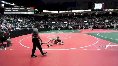 78 lbs Champ. Round 2 - Jeremiah Brockway-Battershell, MLW2 vs Ryder Archer, IWCA