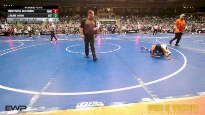 61 lbs Consi Of 16 #1 - Breckon Milburn, Powerhouse Comanche OK vs Jalen Vann, UDT