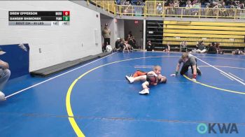49 lbs Consi Of 8 #1 - Drew Epperson, Morrison Takedown Club vs Danger Shimonek, Pawhuska Elks Takedown
