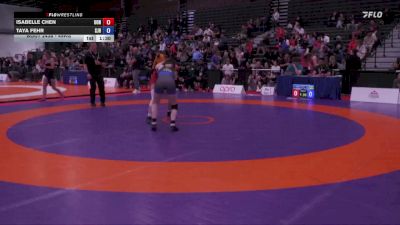 49kg 3rd Place Match - Isabelle Chen, Bhullar Wrestling Club vs Taya Fehr, Saskatoon Junior Huskies