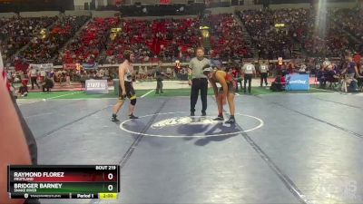 3A 195 lbs Quarterfinal - Bridger Barney, Snake River vs Raymond Florez, Fruitland