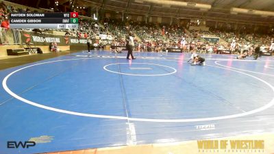 76 lbs Round Of 16 - Hayden Soloman, WTC vs Camden Gibson, SWAT
