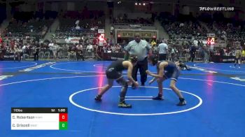 110 lbs Consolation - Clarence Robertson, Miami TC vs Cooper Driscoll, Westshore WC