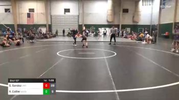 84 lbs Prelims - Gage Sandoz, Valentine Wrestling Club vs Rylon Collier, GI Grapplers Purple