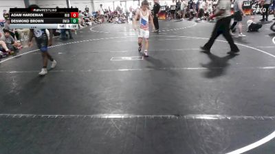 113 lbs Round 2 (4 Team) - Desmond Brown, Storm Wrestling Center A vs Adam Hardeman, Reverence United Blue