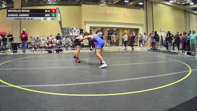 113 lbs Consi Of 32 #1 - Nicholas Wood, No Mercy WC vs Samuel Ambriz, Norco HS