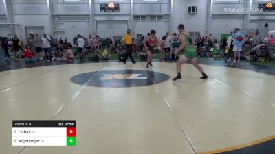 E-190 lbs Consi Of 4 - Ty Tidball, PA vs Samuel Kightlinger, PA