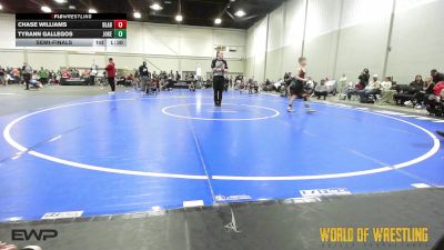 80 lbs Semifinal - Chase Williams, Beef Lab 9U vs Tyrann Gallegos, Jokers 9U