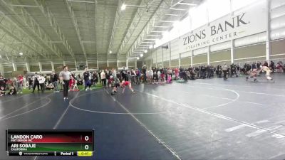 75 lbs Quarterfinal - Landon Caro, Mat Demon WC vs Ari Sobaje, California