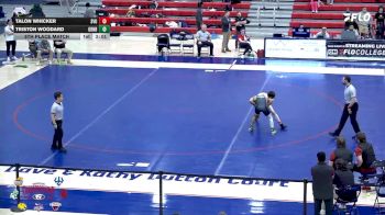 133 lbs 5th Place Match - Talon Whicker, Southern Virginia vs Triston Woodard, Greensboro