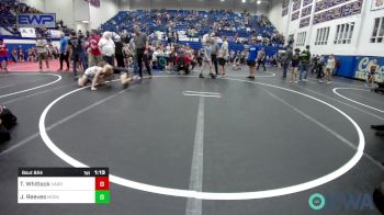 92 lbs Semifinal - Ty Whitlock, Harrah Little League Wrestling vs Jj Reeves, Midwest City Bombers Youth Wrestling Club