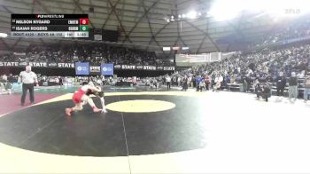 Boys 4A 150 lbs Champ. Round 1 - Isaiah Rogers, Battle Ground vs Nelson Nygard, Eastmont