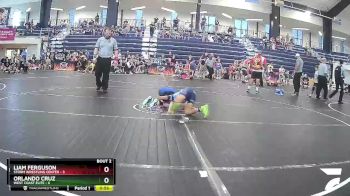 60 lbs Round 1 (8 Team) - Orlando Cruz, West Coast Elite vs Liam Ferguson, Storm Wrestling Center