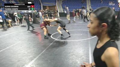 132 lbs Consi Of 8 #2 - Alexia Coleman, Salem vs Fahiena Joseph, Whittier