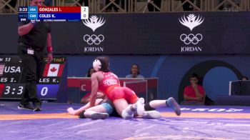 53 kg 1/2 Final - Isabella Gonzales, United States vs Kaura Coles, Canada