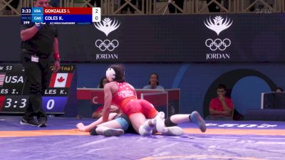 53 kg 1/2 Final - Isabella Gonzales, United States vs Kaura Coles, Canada