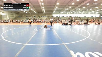 52 lbs Rr Rnd 3 - Wyatt Wolf, Indiana Outlaws Green vs Piper Tabor, FORGE ELM 2