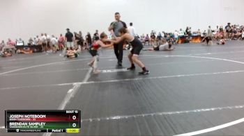 100 lbs Round 4 (8 Team) - Joseph Noteboom, Bison Takedown vs Brendan Sampley, Takedown Elite Silver