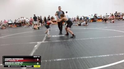 100 lbs Round 4 (8 Team) - Joseph Noteboom, Bison Takedown vs Brendan Sampley, Takedown Elite Silver