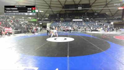 Boys 4A 190 lbs Cons. Round 4 - Alijah Torres, Union vs Cole Torres, Bethel