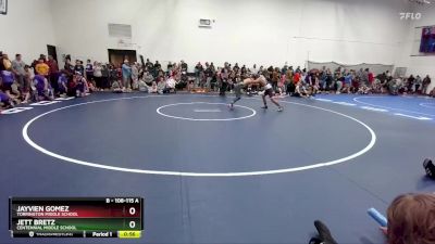 108-115 A Round 1 - Jett Bretz, Centennial Middle School vs Jayvien Gomez, Torrington Middle School