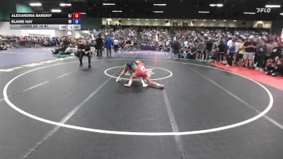 112 lbs Consi Of 16 #1 - Alexandria Barskiy, NJ vs Elaine Hay, WI