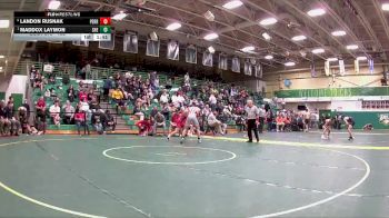 132 lbs Quarterfinal - Maddox Laymon, Sheridan vs Landon Rusnak, Perry
