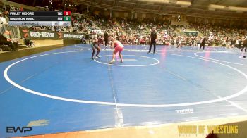 82 lbs 5th Place - Finley Moore, Tonganoxie Wrestling Club vs Madison Neal, Greater Heights Wrestling