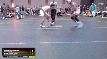 140 lbs Round 2 - Daniel Gonzalez, Red Roosters vs Cash Stapleton, Cushing Wrestling