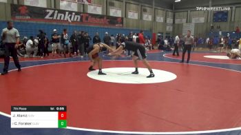 285 lbs 7th Place - Joe Alaniz, Clovis West vs Cade Foraker, Clovis North