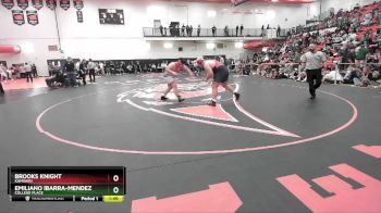 285 lbs Semifinal - Emiliano Ibarra-Mendez JR, College Place vs Brooks Knight, Kamiakin