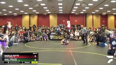 82 lbs Round 1 (6 Team) - Hazelle Gottis, MYWAY Metro vs Haily Malloy, MI Queen Of The Mats