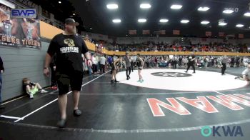 85 lbs Rr Rnd 1 - Quin Turner, Hinton Takedown Club vs Laura Topaum, Midwest City Bombers Youth Wrestling Club