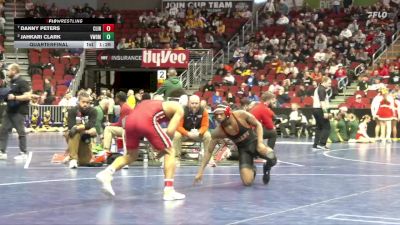 3A-144 lbs Quarterfinal - Danny Peters, Clinton vs JahKari Clark, Valley, West Des Moines