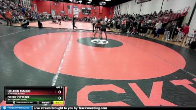 157 lbs Cons. Round 3 - Deniz Ozturk, Niles (NOTRE DAME) vs Helder Maceo, SCHAUMBURG (HS)