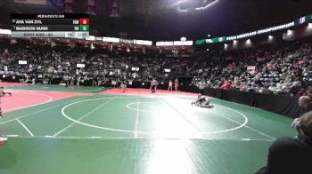 92 lbs Champ. Round 2 - Madison Nunn, TIN3 vs Ava Van Zyl, VGW1