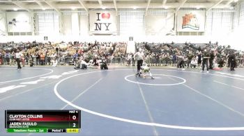 63 lbs Semifinal - Clayton Collins, Club Not Listed vs Jaden Fasulo, Brawlers Elite