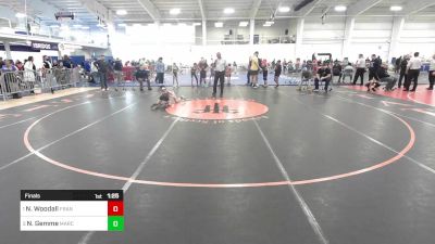 56 lbs Final - Nick Woodall, Franklin vs Nanami Gemme, MarcAurele WC