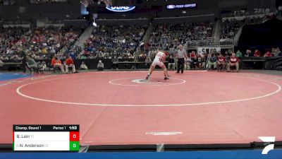 145 lbs Champ. Round 1 - Nate Anderson, Columbus East vs Brayden Lain, Tell City