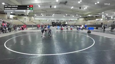 120 lbs 2nd Wrestleback (8 Team) - Gabriel Oakley, Greeneville High School vs Say`vion Surles, Tullahoma High School