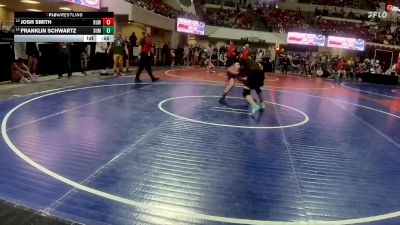 140 lbs Cons. Semi - Josh Smith, Riverton USA Wrestling vs Franklin Schwartz, Mine Yard Dogs Wrestling Club